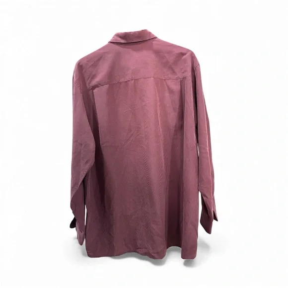 Blaken Men's Casual Maroon Button Down Shirt - Picture 2 of 5